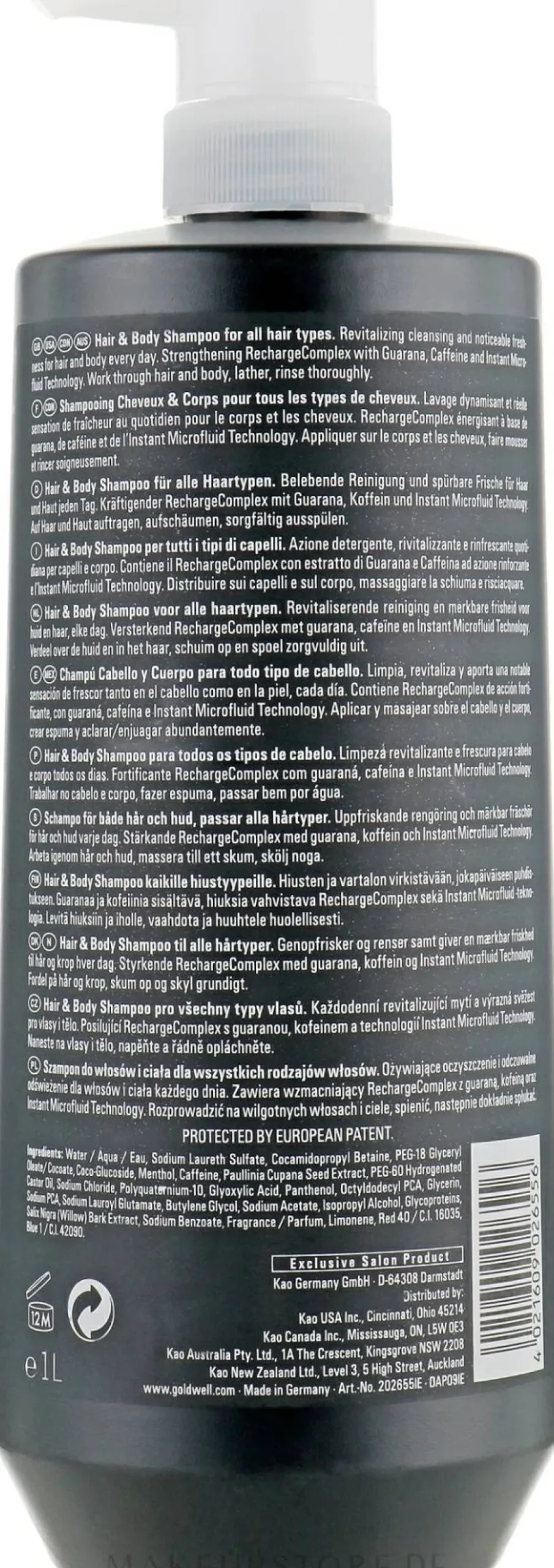 Erfrischendes Haar- und Körpershampoo