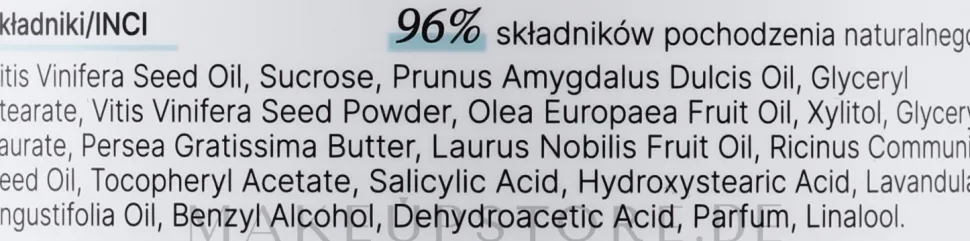 Erfrischendes und reinigendes Kopfhautpeeling mit Weintrauben- und Lavendelöl