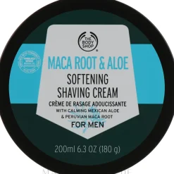 Erweichende Rasiercreme für Männer mit Maca Wurzel und Aloe