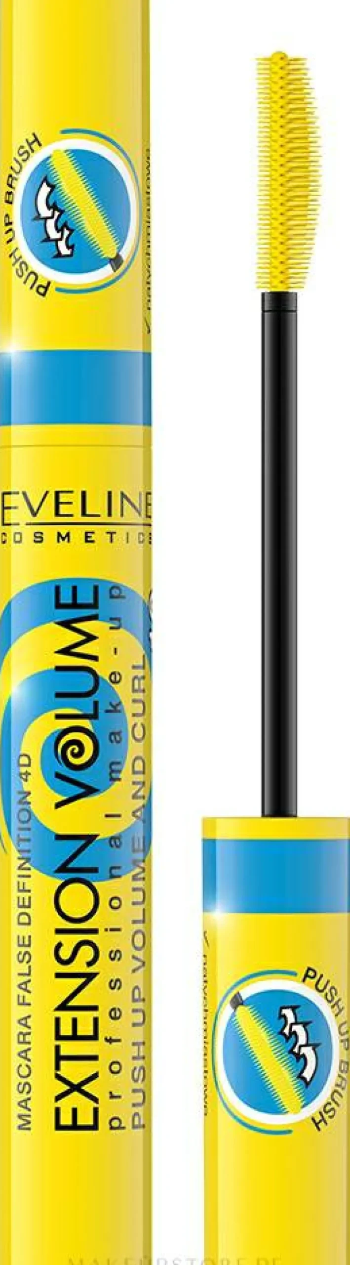 Eveline Cosmetics False Definition 4D Extension Volume Push Up Volume And Curl Mascara
