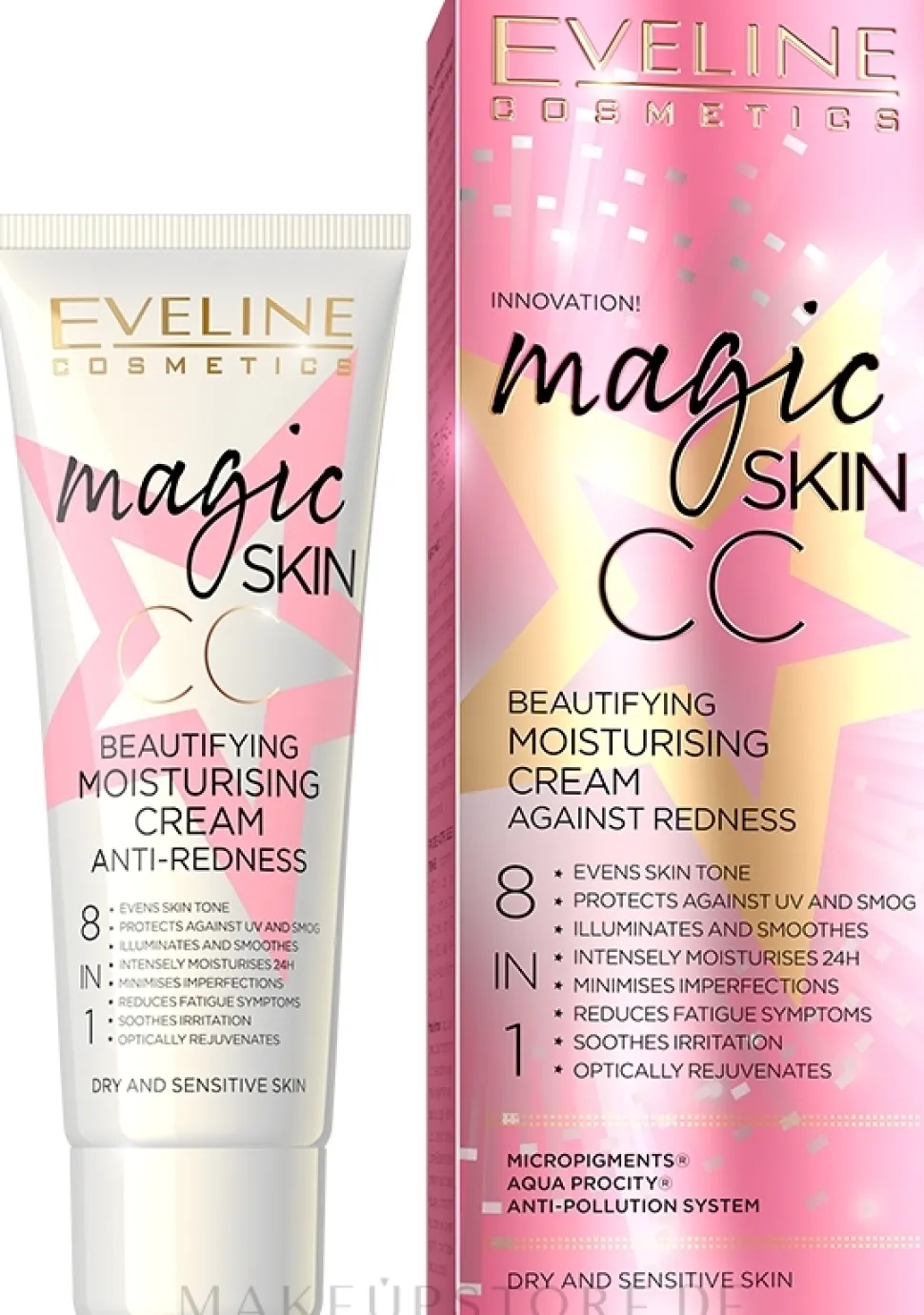 Eveline Cosmetics Magic Skin CC Moisturising Cream Anti-Redness