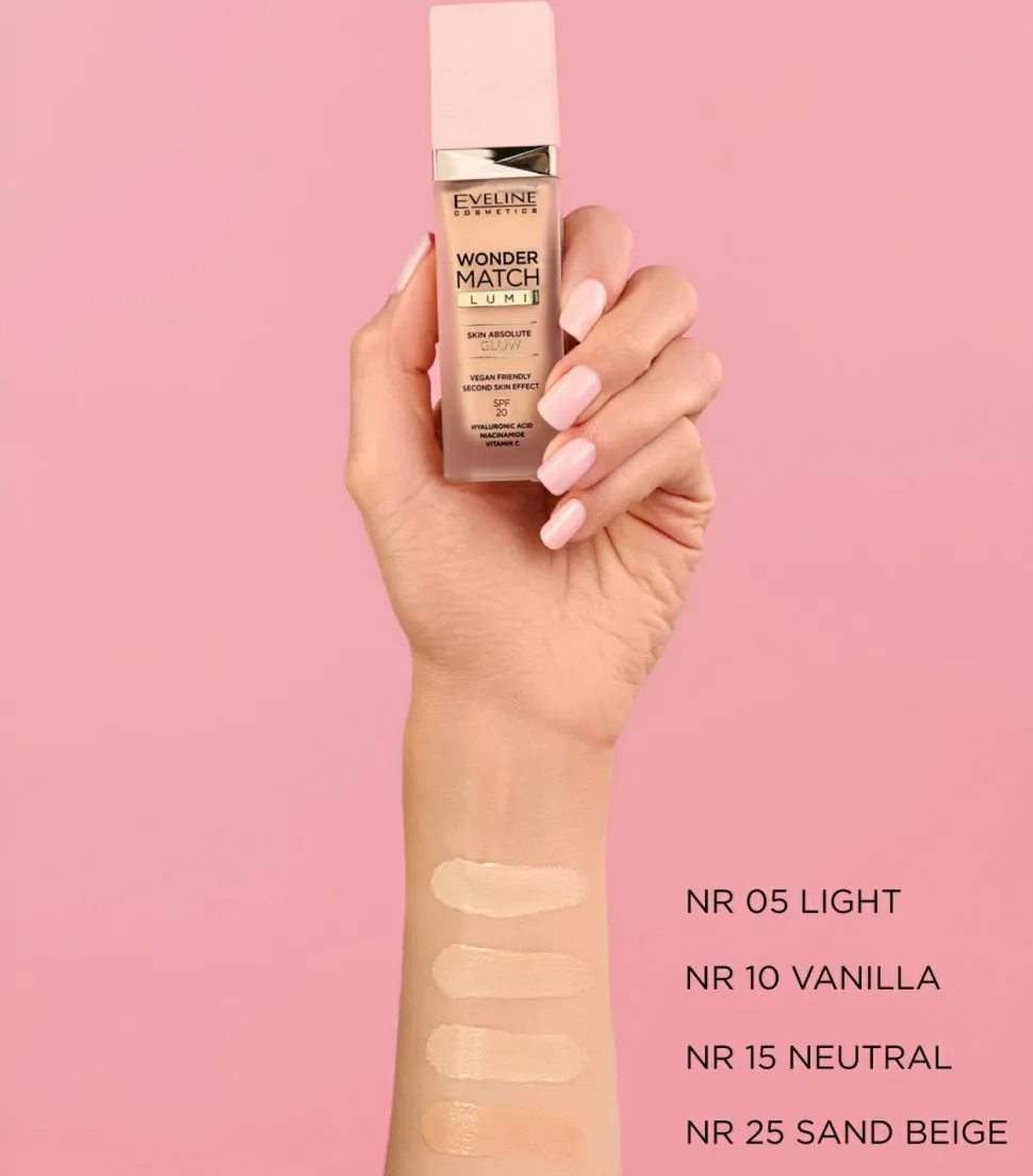 Eveline Cosmetics Wonder Match Lumi Foundation SPF 20
