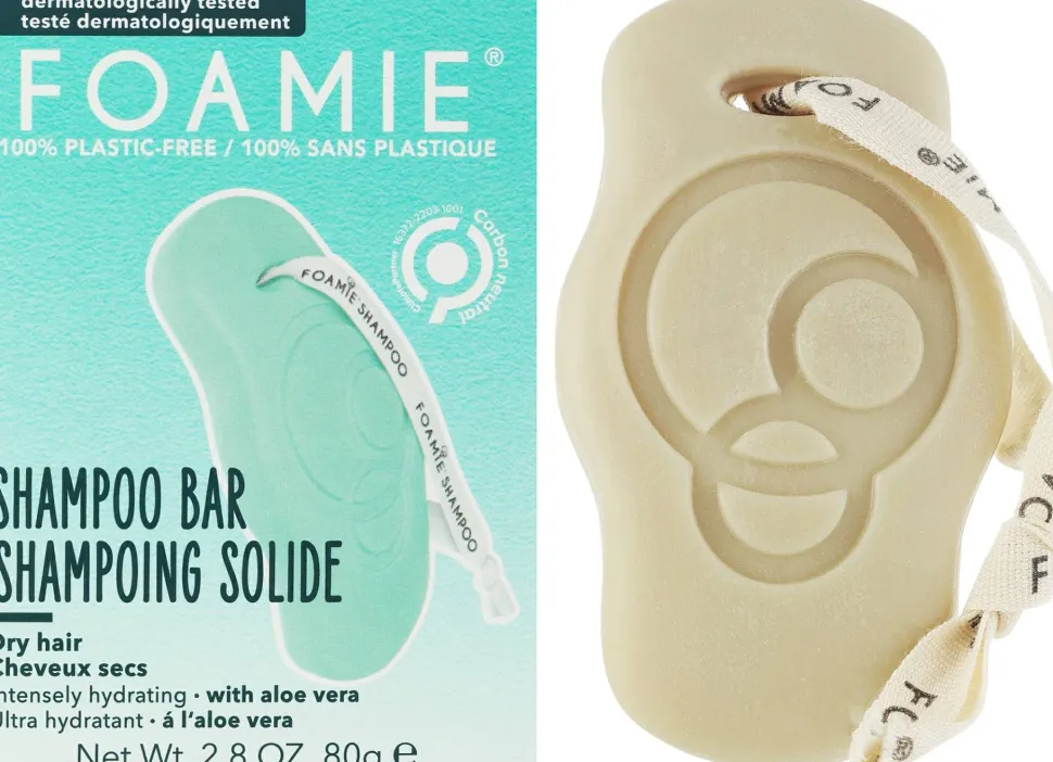 Festes Shampoo mit Aloe Vera für trockenes Haar