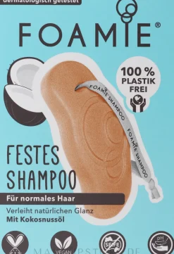 Festes Shampoo für natürlichen Glanz mit Kokosnussöl