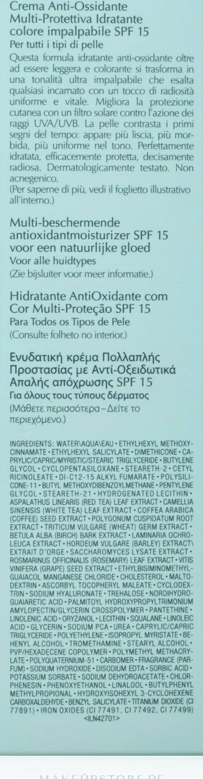 Feuchtigkeitsspendende Anti-Aging Tagescreme SPF 15