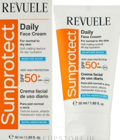 Feuchtigkeitsspendende Sonnencreme für das Gesicht