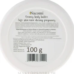 Feuchtigkeitsspendende und pflegende Körperbutter für Schwangere