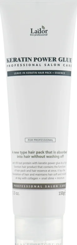 Feuchtigkeitsspendende und reparierende Haarpflege mit Keratin, Kollagen und Schneckenschleim ohne Ausspülen