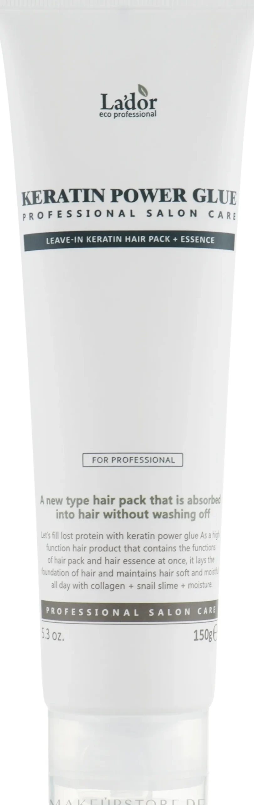 Feuchtigkeitsspendende und reparierende Haarpflege mit Keratin, Kollagen und Schneckenschleim ohne Ausspülen
