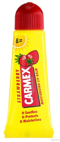 Feuchtigkeitsspendender Lippenbalsam für trockene und rissige Lippen mit Erdbeergeschmack SPF 15