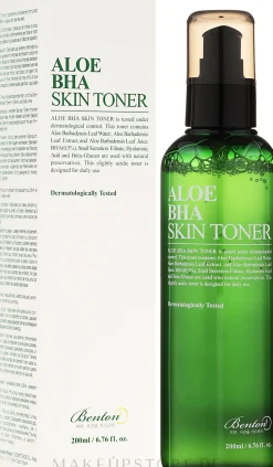 Feuchtigkeitsspendendes Gesichtstonikum mit Aloe-Wasser und Salicylsäure