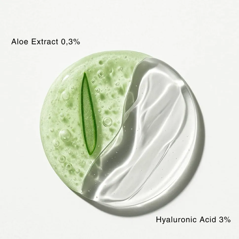 Feuchtigkeitsspendendes Gesichtsserum mit 98 % Hyaluronsäure und Aloe-Extrakt