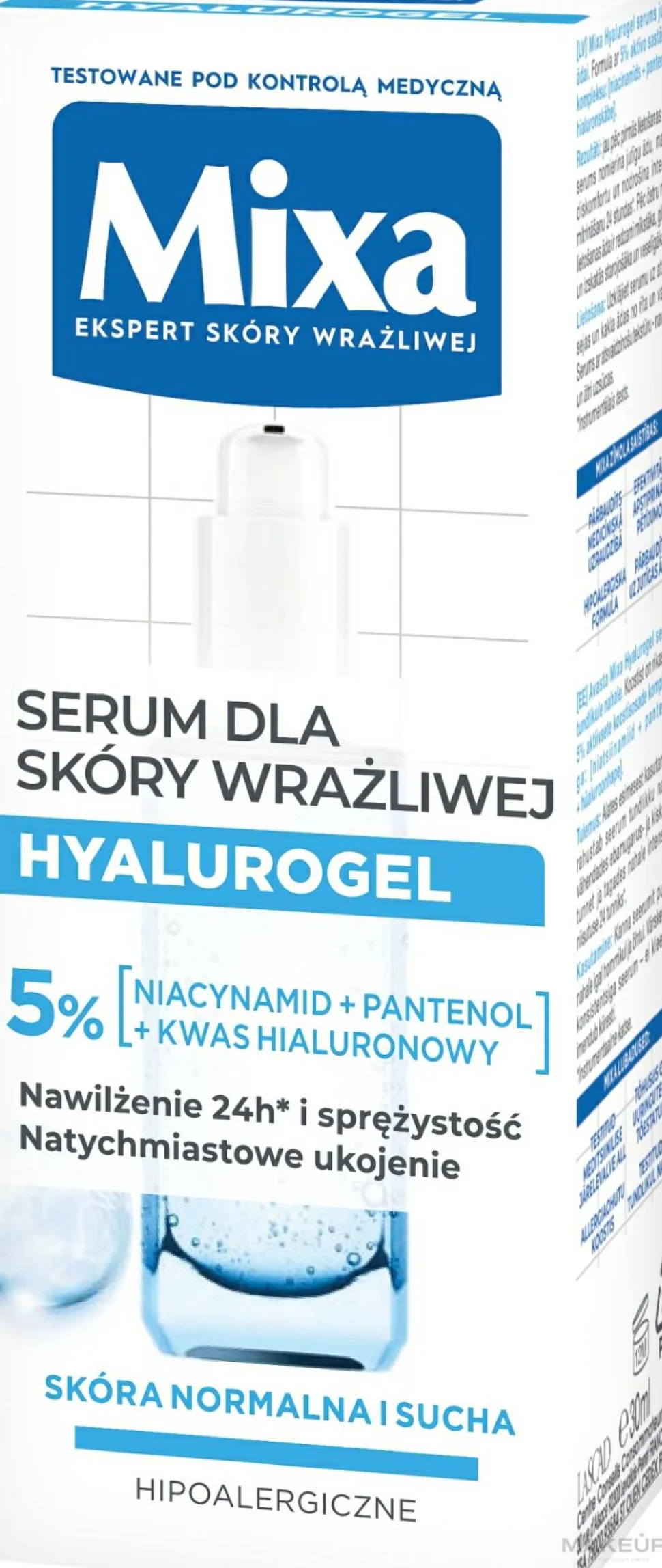 Feuchtigkeitsspendendes Gesichtsserum mit Hyaluronsäure für empfindliche Haut