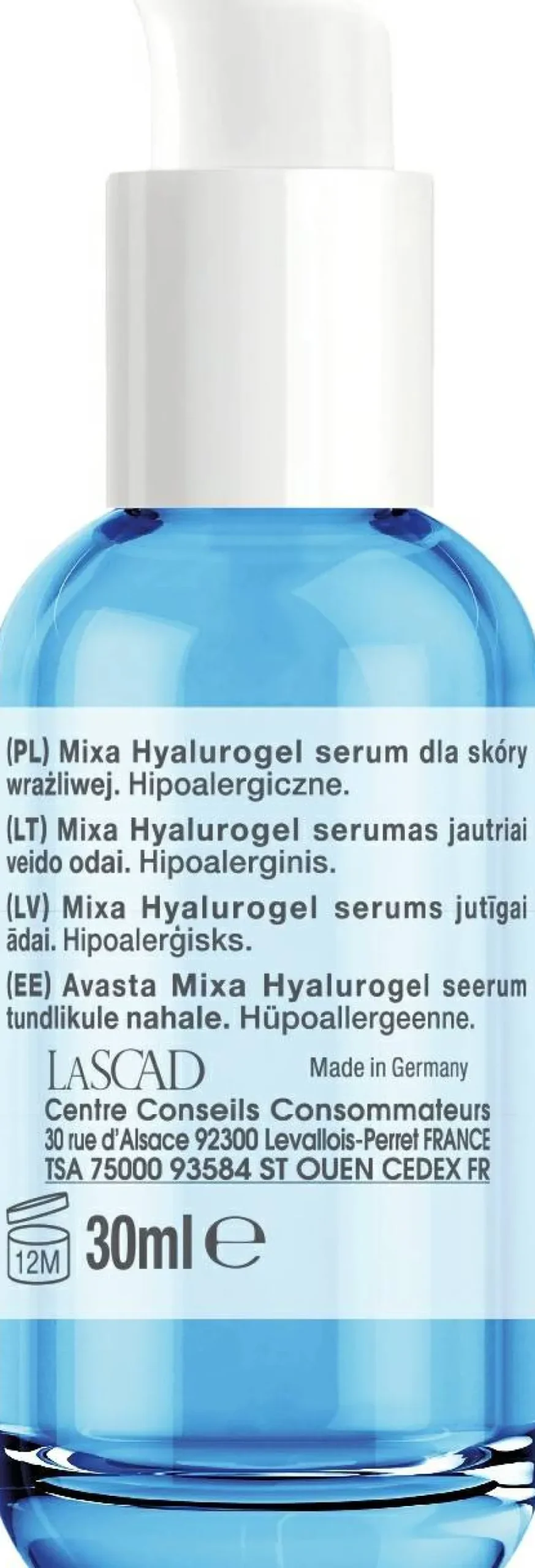 Feuchtigkeitsspendendes Gesichtsserum mit Hyaluronsäure für empfindliche Haut
