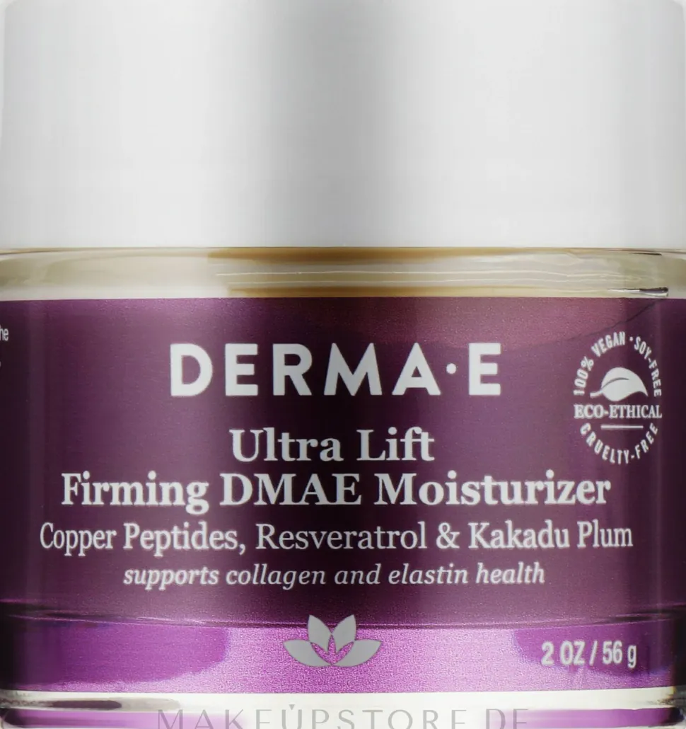 Feuchtigkeitsspendendes Ultra-Lifting mit DMAE, Kupferpeptiden, Resveratrol und Kakadu-Pflaume für Hautfestigkeit