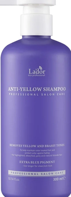 Feuchtigkeitsspendendes und farbschützendes Shampoo gegen unerwünschten Gelbstich auf aufgehelltem Haar