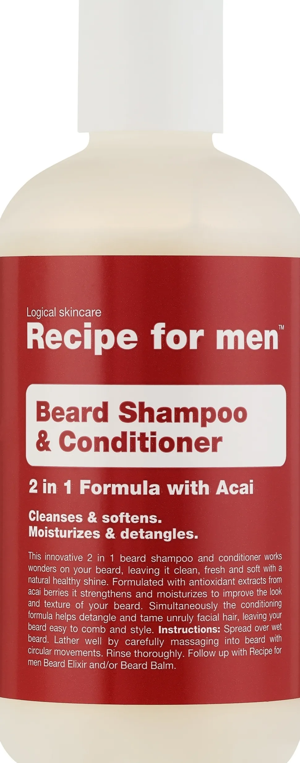 Feuctigkeitsspendendes Shampoo und Conditioner für Bart und Schnurrbart