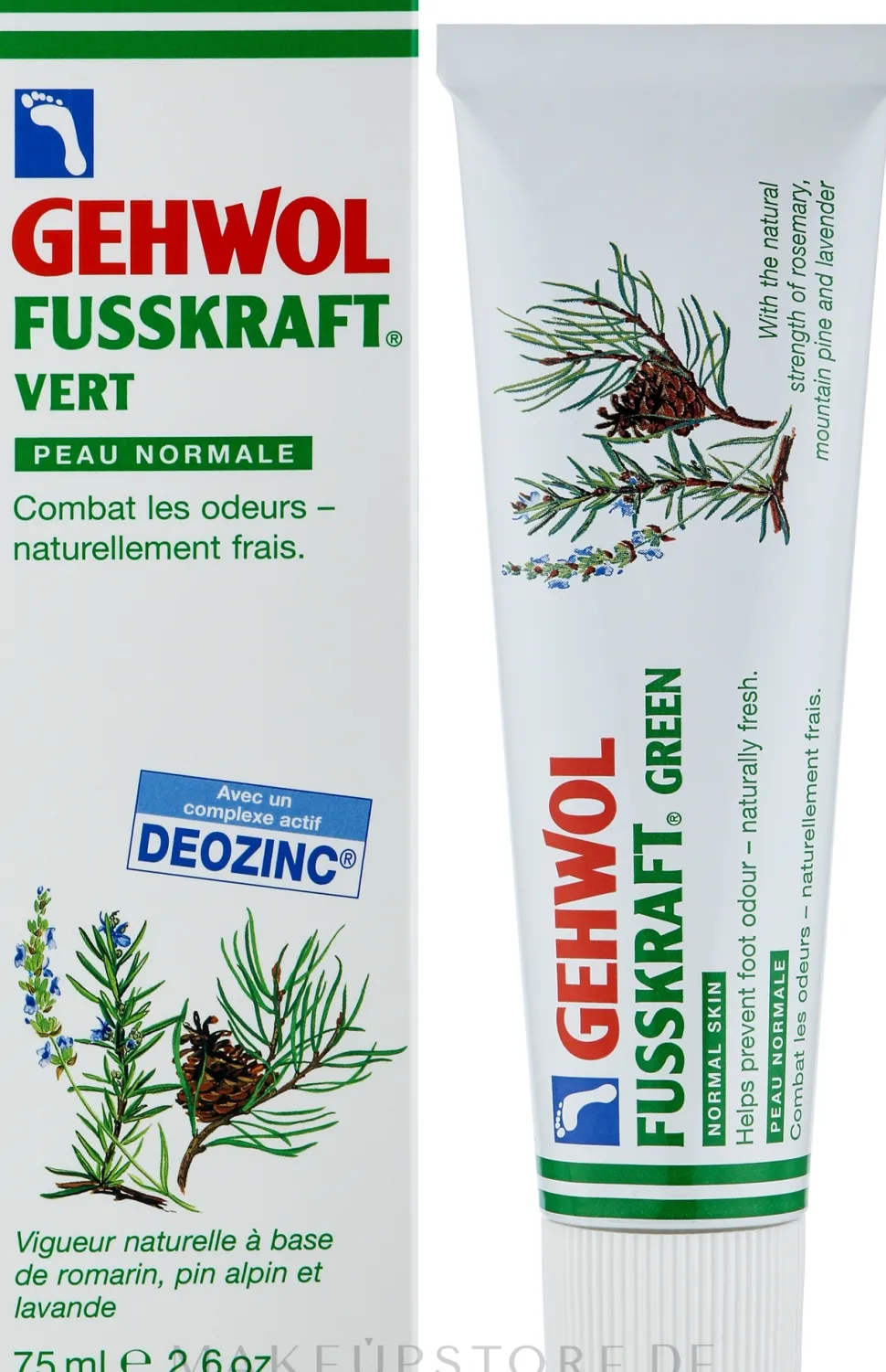 Fußbalsam für geruchslose und naturfrische Füße und normale Haut