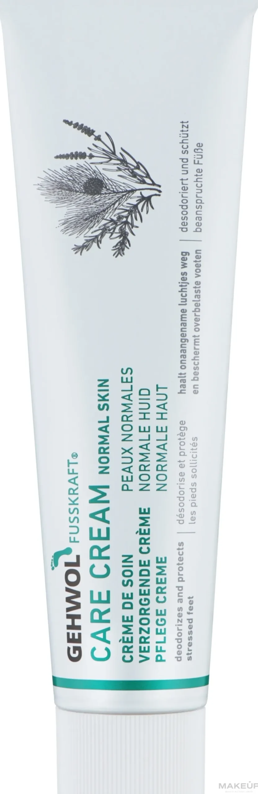 Fußbalsam für geruchslose und naturfrische Füße und normale Haut