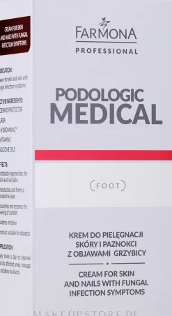 Fußcreme für Haut und Nägel gegen Fußpilz-Symptome