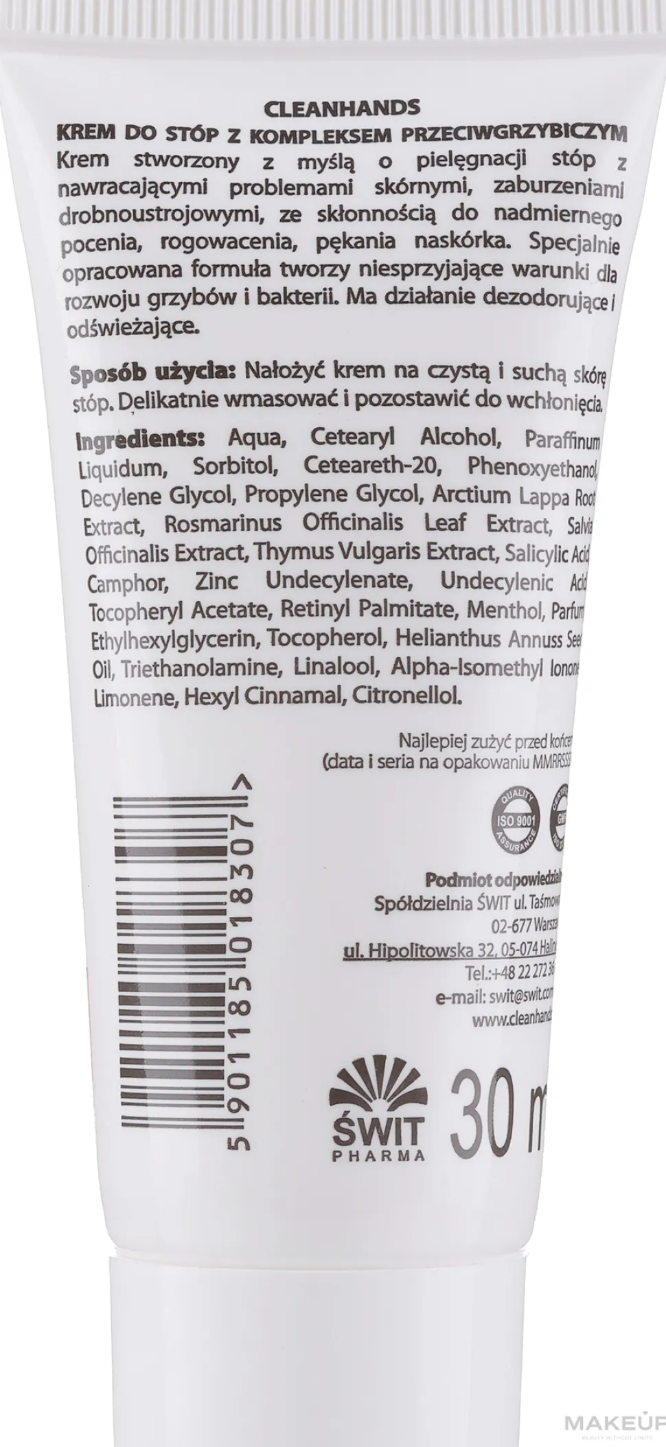 Fußcreme mit Antimykotika-Komplex
