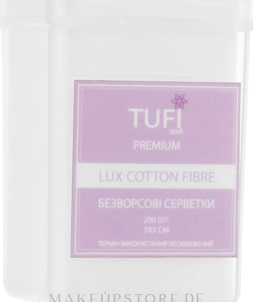 Fusselfreie Tücher Lux Cotton Fibre 5x5 cm perforiert