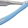Gefährliches Rasiermesser, blau