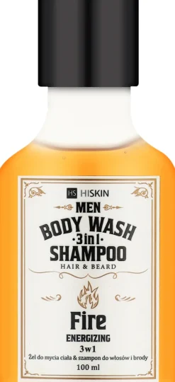 Gel-Shampoo zum Waschen von Körper, Haar und Bart Fire