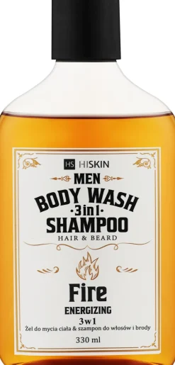 Gel-Shampoo zum Waschen von Körper, Haar und Bart Fire