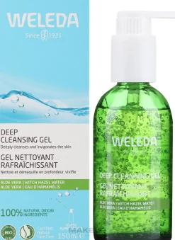 GESCHENK! Tiefenreinigendes Gel mit Bio-Aloe und Hamamelis für normale und Mischhaut