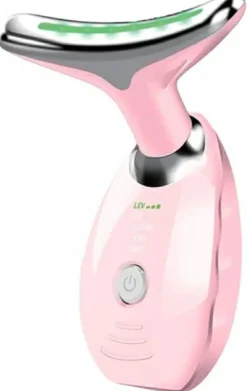 Gesicht- und Halsmassagegerät, rosa