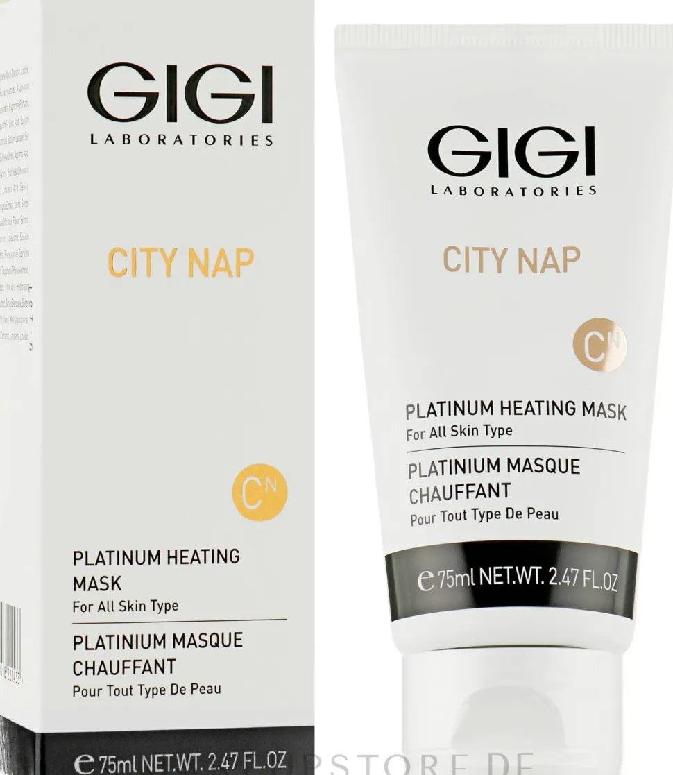 Gesichts- und Dekolletémaske aus Platin