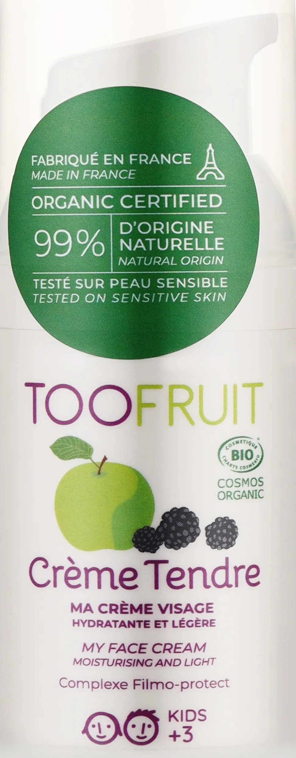 Gesichtscreme mit Apfel- und Blaubeeren-Extrakt