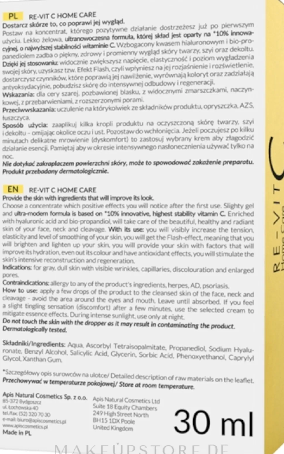 Gesichtsessenz mit 10% Vitamin C