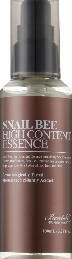 Gesichtsessenz mit Schneckenschleimfiltrat und Bienengift