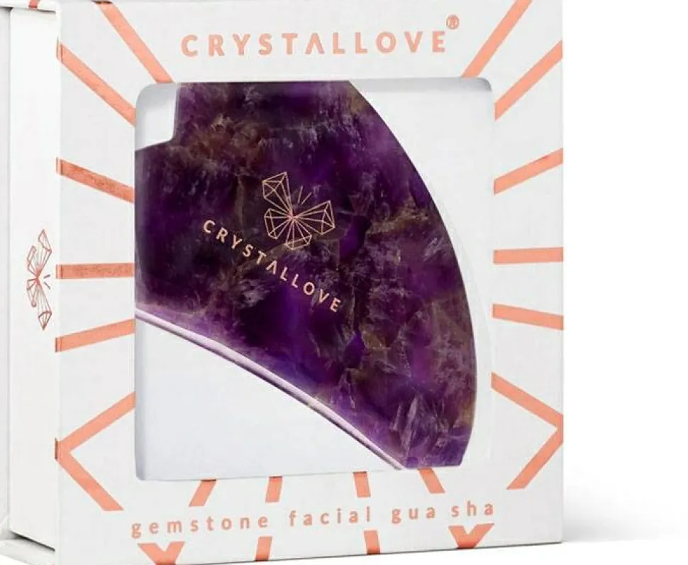 Gesichtsmassage-Platte aus Amethyst