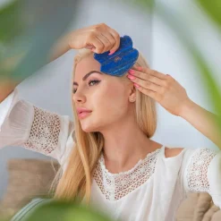 Gesichtsmassage-Platte Lapislazuli blau