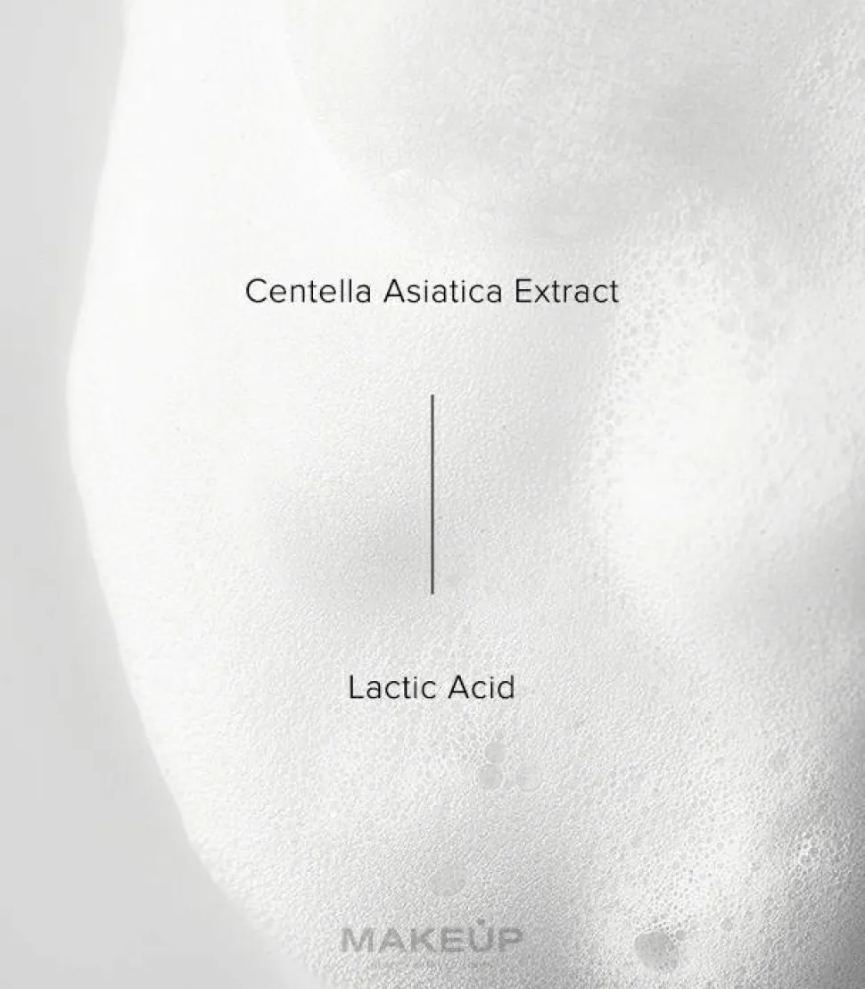 Gesichtsreinigungsschaum mit Milchsäure und Centella asiatica-Extrakt