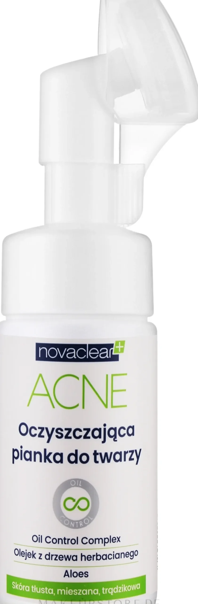 Gesichtsreinigungsschaum mit Teebaumöl und Aloe Vera für fettige und zu Akne neigende und Mischhaut