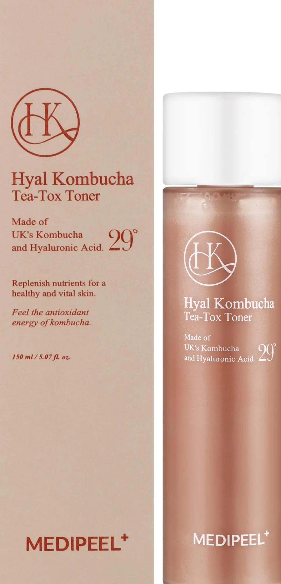 Gesichtstonikum zur Verbesserung der Hautelastizität mit Kombucha und Hyaluronsäure
