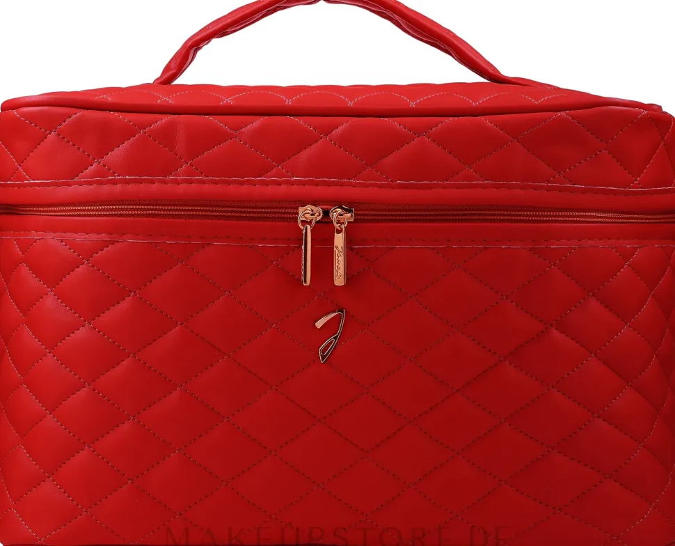 Gesteppte Kosmetiktasche, rot, A6151VT