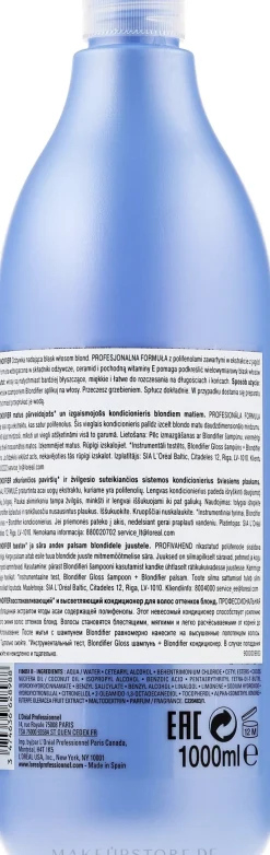 Glanzgebender und regenerierender Conditioner für blondes Haar mit Acaibeeren-Extrakt