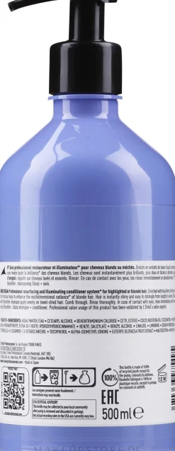 Glanzgebender und regenerierender Conditioner für blondes Haar mit Acaibeeren-Extrakt