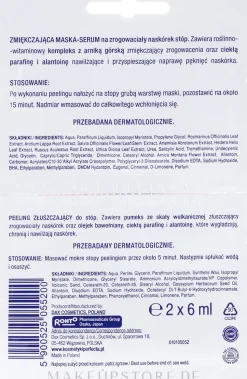 Glättende Fußmaske und vulkanisches Fußpeeling