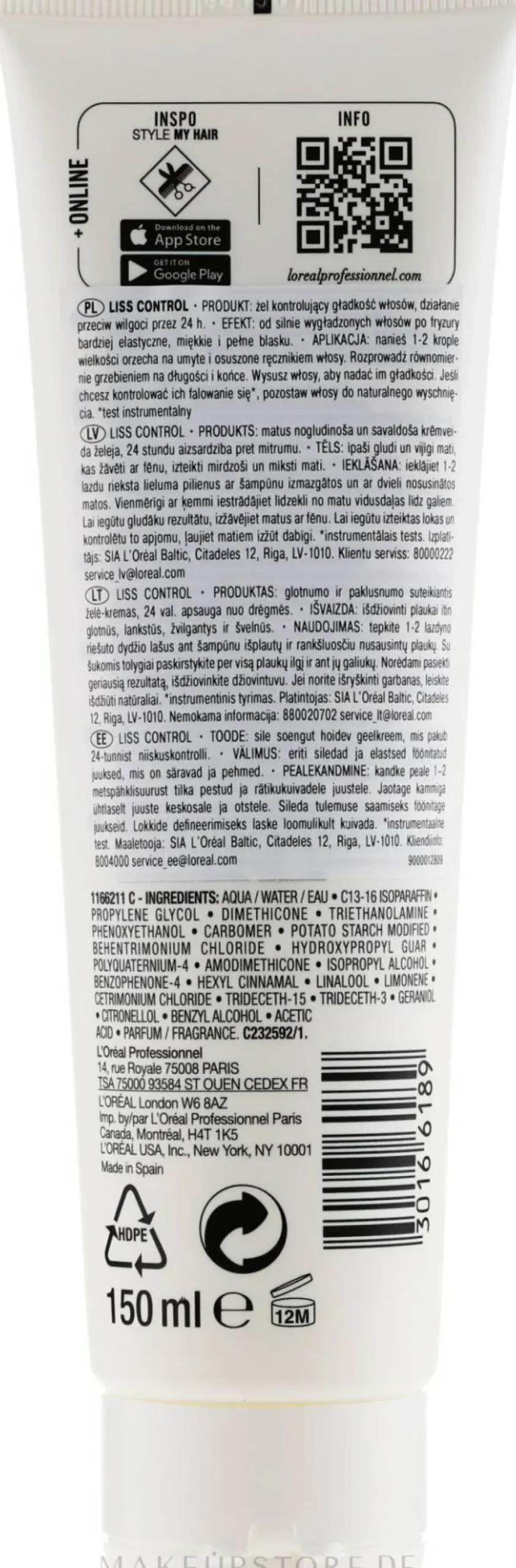 Glättende Gel-Creme mit 24 Stunden Schutz vor Luftfeuchtigkeit und Frizz