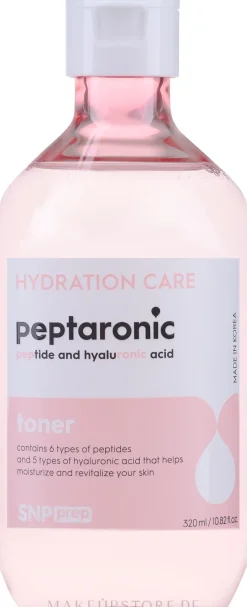Glättendes und feuchtigkeitsspendendes Gesichtstonikum mit Peptiden und Hyaluronsäure