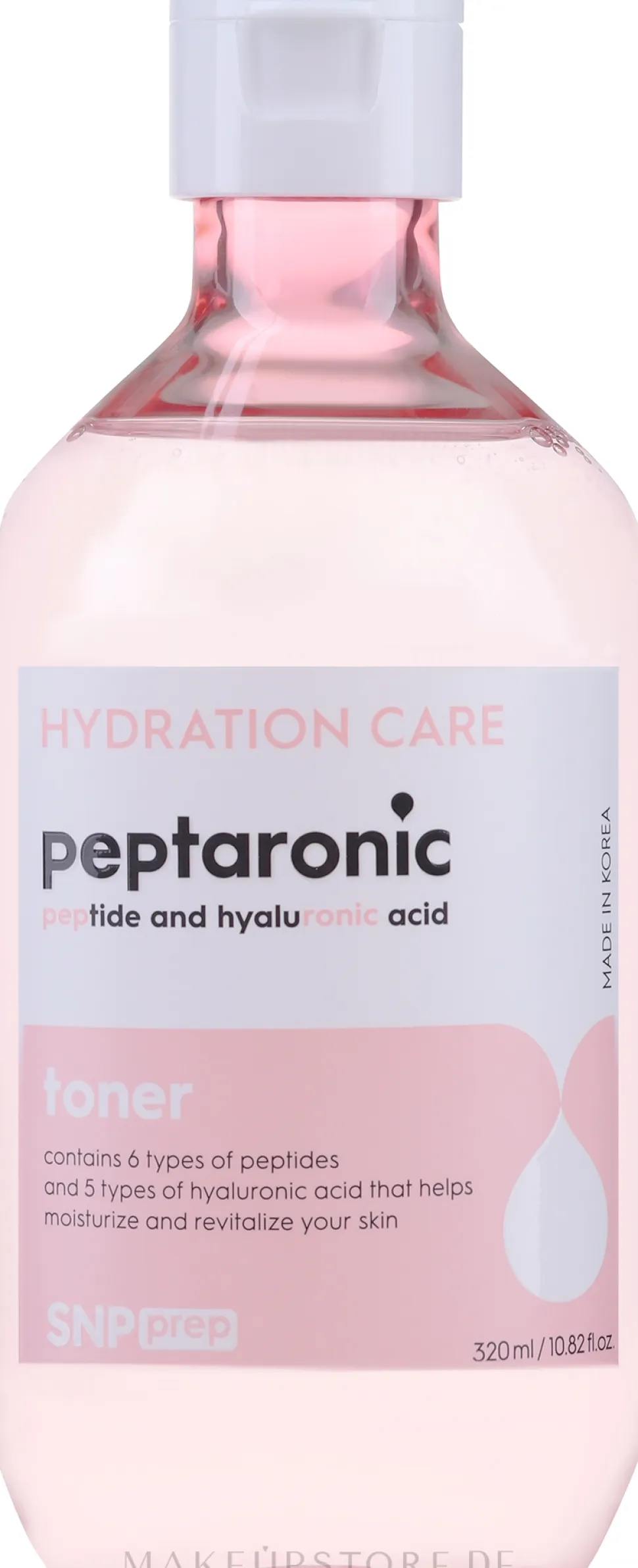 Glättendes und feuchtigkeitsspendendes Gesichtstonikum mit Peptiden und Hyaluronsäure