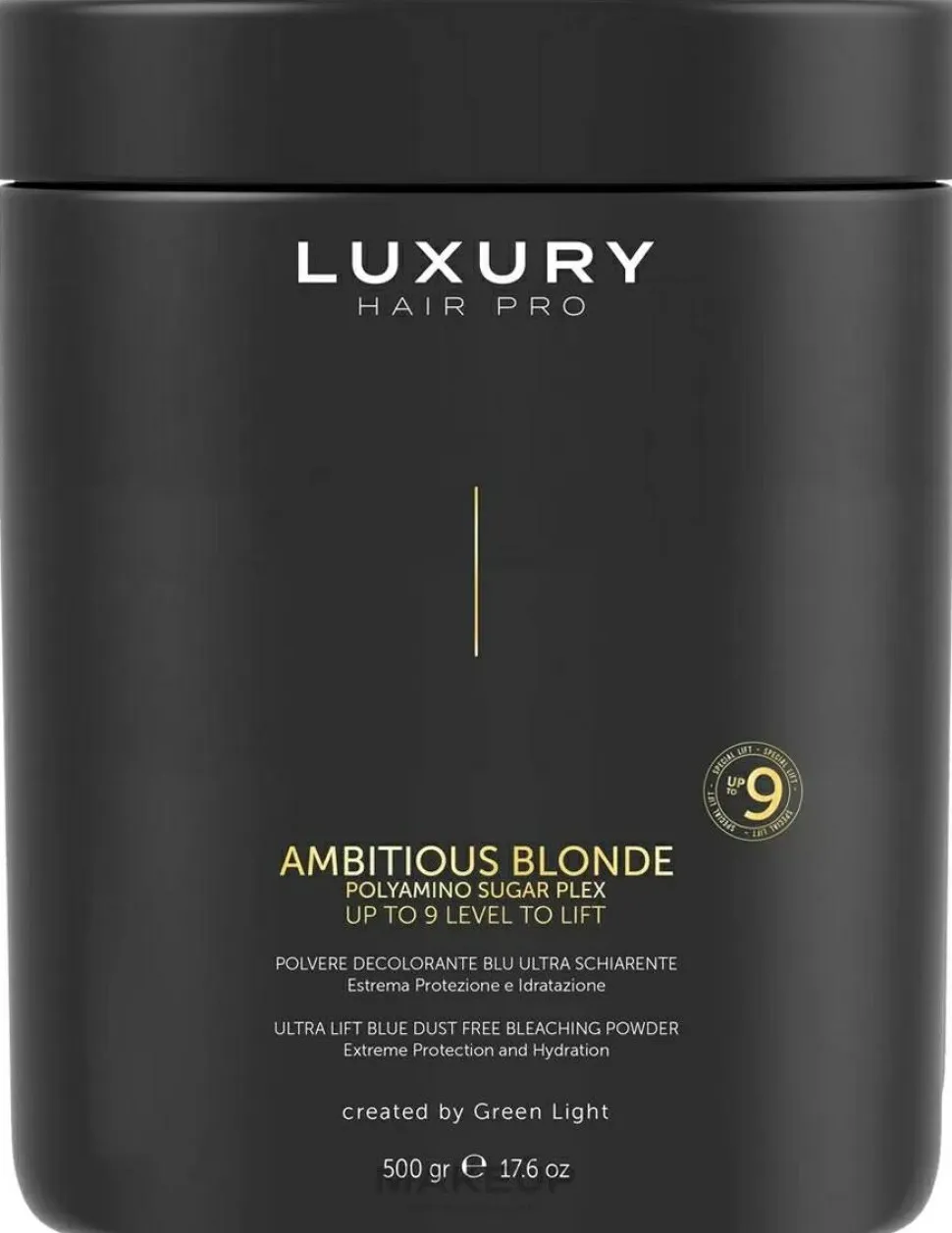 Green Light Luxury Hair Pro Ambitious Blonde Ultra Lift Blue Dust Free Bleaching Powder