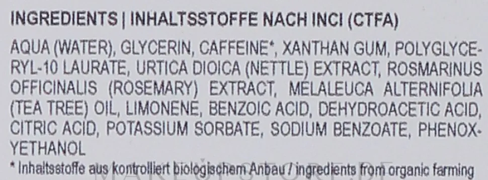 Haarampullen mit Bio Coffein