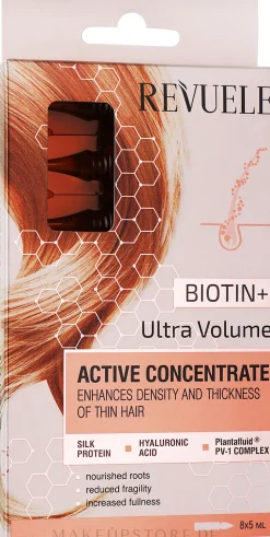Haarampullen mit Biotin für mehr Volumen